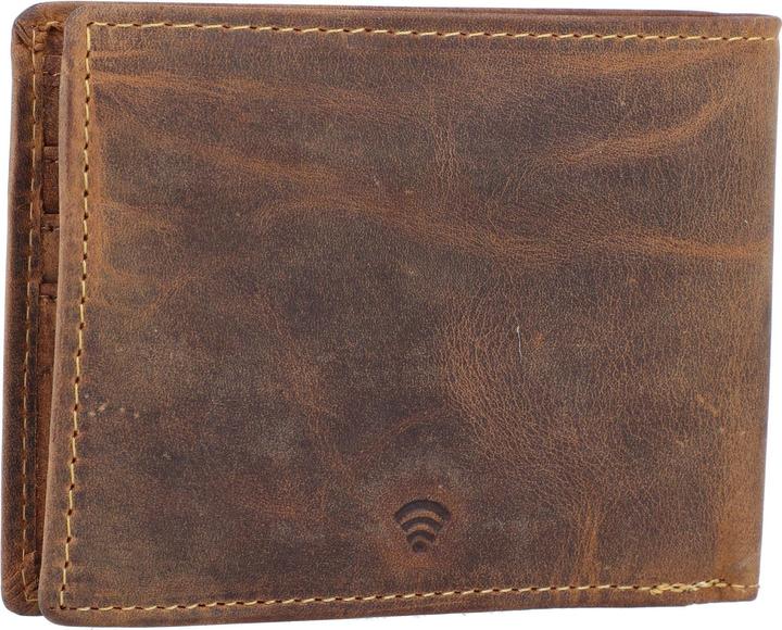 Actual product image Greenburry Vintage wallet RFID leather 13 cm