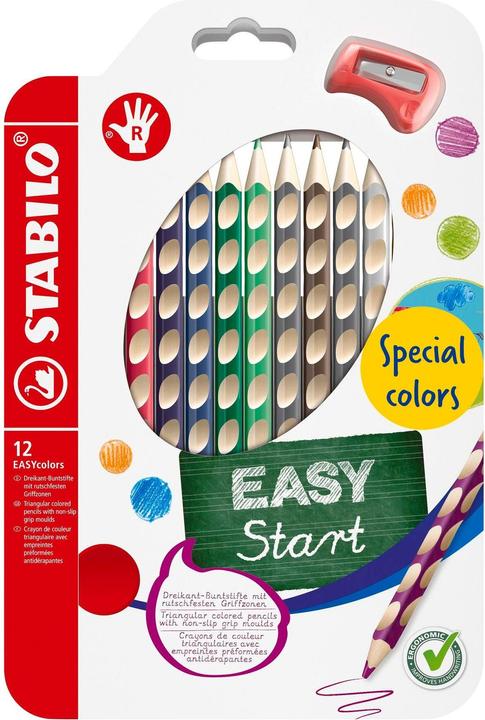 Image du produit STABILO Easycolors R, étui de 12 pièces (Multicolore, 12 x)