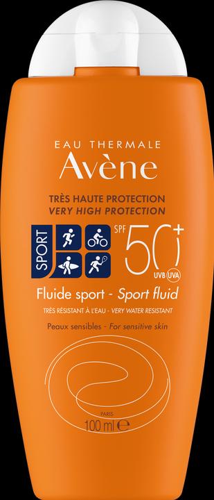 Actual product image Avène Sport Fluid (Suntan cream, SPF 50+, 100 ml, 134 g)