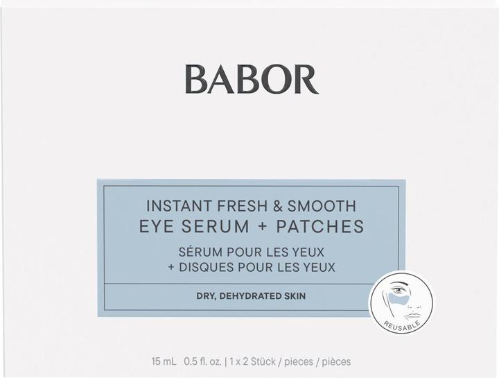 Produktbild Babor SKINOVAGE - Instant Fresh & Smooth Eye Serum + Patches (Patches, Serum, 15 ml)