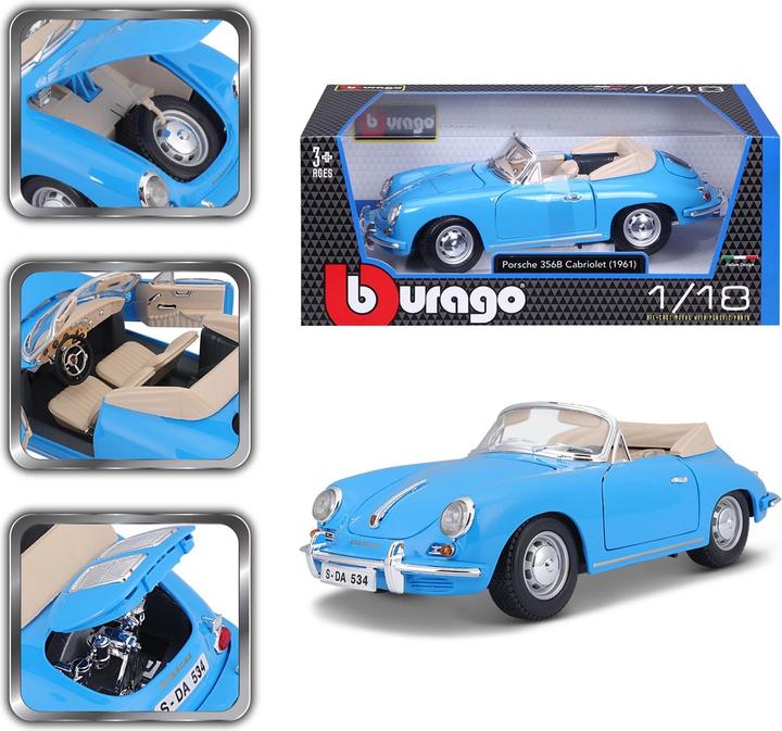 Actual product image Bburago Porsche 356B