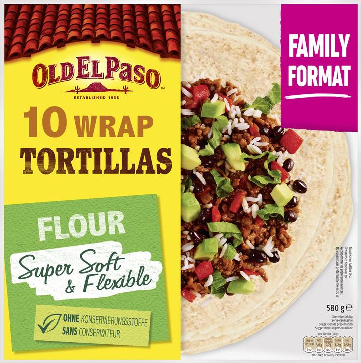 Image du produit Old El Paso Family Wrap Tortillas 10 Stück (600 g)