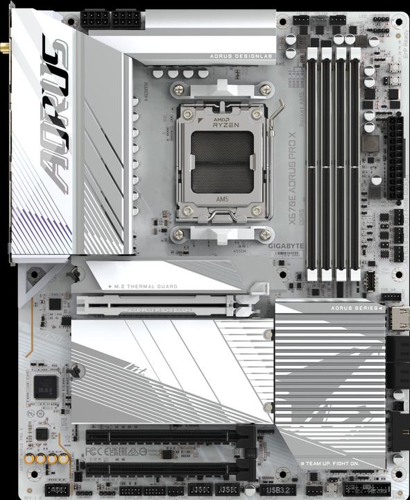 Actual product image Gigabyte MB GBT AMD AM5 X670E AORUS PRO X (AM5, AMD X670E, ATX)