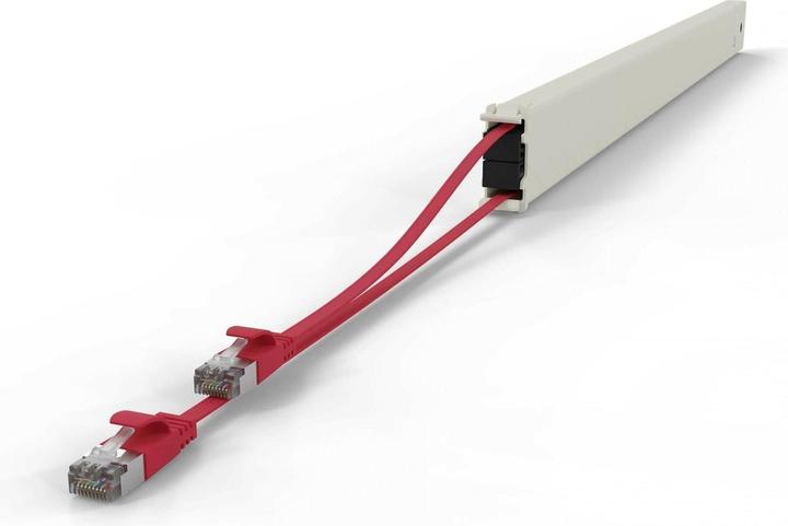Produktbild PATCHBOX one / Cassette / 46RU / Cat 6A, STP, 2.5 m, Rot (STP, CAT6a, 2.50 m)
