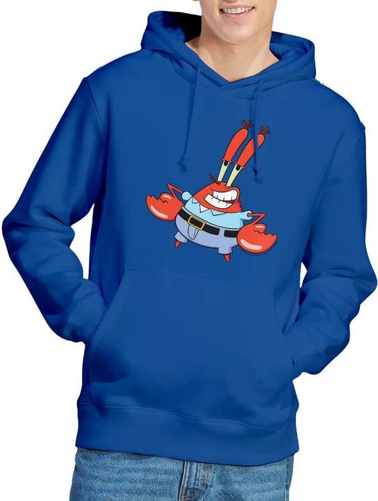 Immagine prodotto Spongebob Squarepants Mr Krabby Felpa con Cappuccio Uomo (XL)