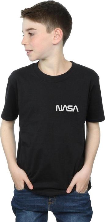 Immagine prodotto Nasa Modern Logo Chest Maglietta Ragazzi (128)