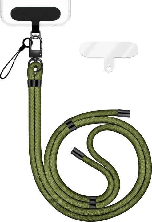 Image du produit Nalia HoldMe Lanyard Handykette - Universal Trageband für Smartphones - Verstellbar, Soft & Elastisch