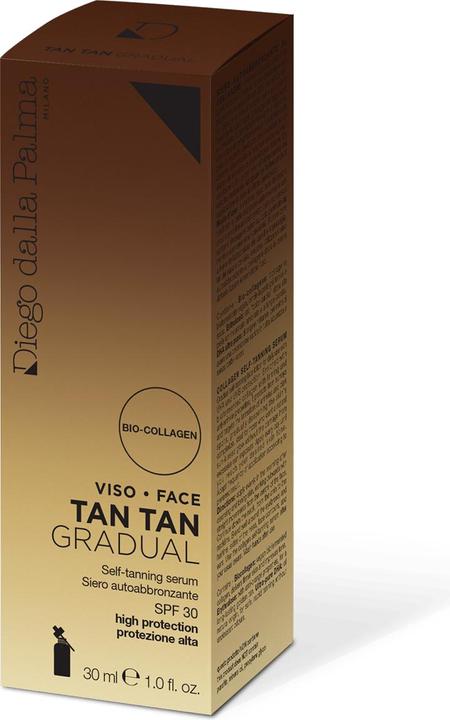 Actual product image Diego dalla Palma Tan Tan Gradual - Face SPF30 30ml (Self-tanning towel, 30 ml)