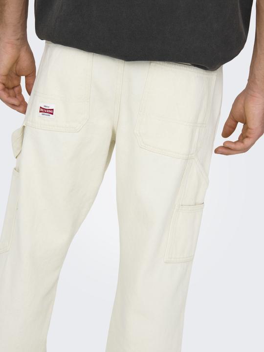 Actual product image Only & Sons Onsedge Straight Car Ecru1088pimdnm Noos (W31/L32)