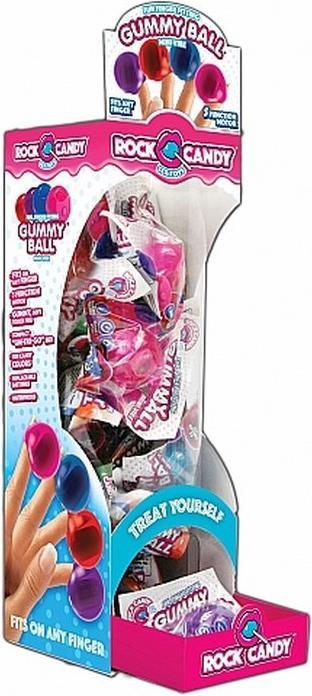 Rock Candy Toys Gummy Ball - Display of 24 pieces