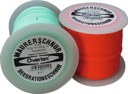 Produktbild Overmann Maurerschnur L.100m D.1mm 15kg PE grün - VPE: 12 (100 m)