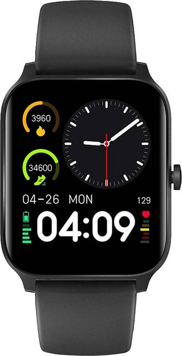 Actual product image Nedis SmartLife watch | LCD | IP68 | Maximum operating time: 14400 min | Android™ / IOS | Black (41 mm)