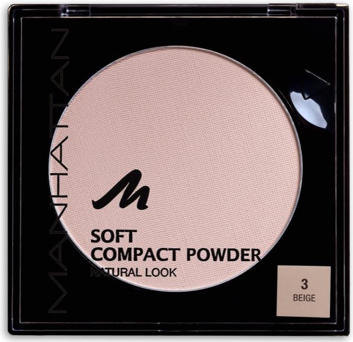 Actual product image Manhattan Cosmetics Soft Compact Powder No 3 (3 - Beige)