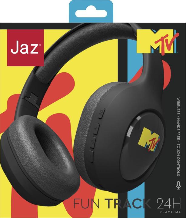 Produktbild JAZ FUN TRACK kabellose Kopfhörer in Kooperation mit MTV (ANC, 100 h, Kabellos, Kabelgebunden)