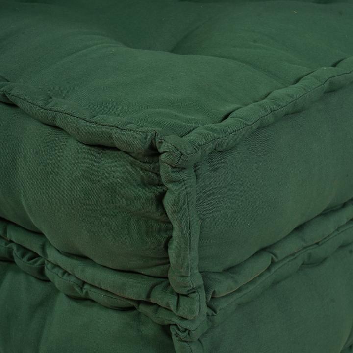 Produktbild VidaXL Modularer Pouf 4er Set Grüner Stoff