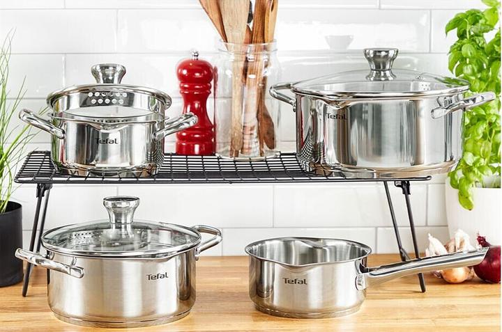 Productafbeelding Tefal Duetto steelpan 20cm w. deksel (20 cm, Steelpan, Roestvrij staal)