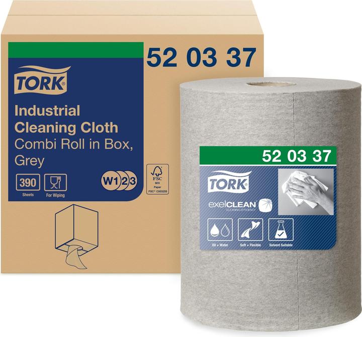 Produktbild Tork Cleaning Cloth Grey 1x390 (1 x)