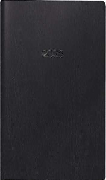 Produktbild Glocken Taschenkalender 8,7x15,3cm 1 Monat/2 Seiten schwarz Kalendarium 2025