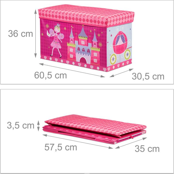 Immagine prodotto Relaxdays Pouf contenitore per bambini