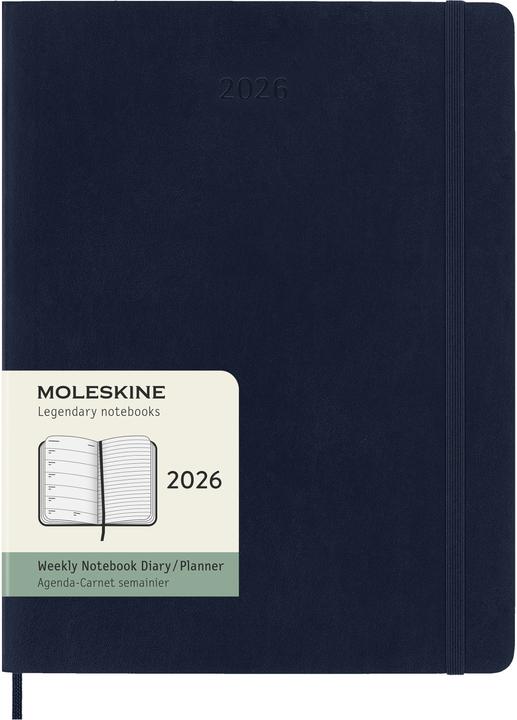 Moleskine WONK 2026 XL SC Saphir (19 x 25 cm, English)