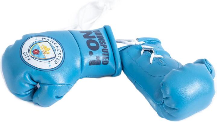 Actual product image Manchester City FC Boxing Gloves Car Hanger