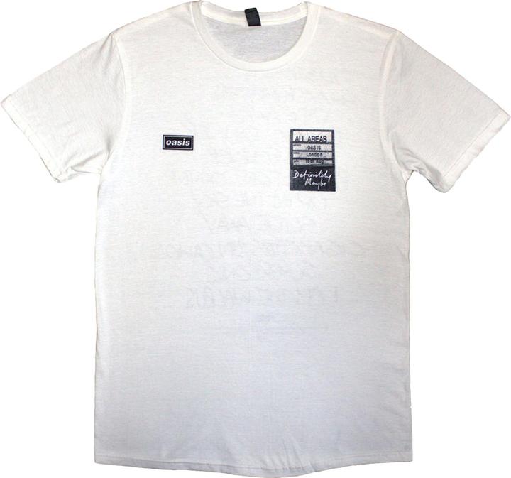Oasis Definitely Maybe AAA Setlist TShirt