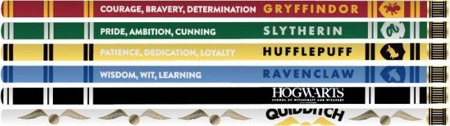Produktbild Harry Potter: Hogwarts House Pride Set of 6 Pencils (6 x)
