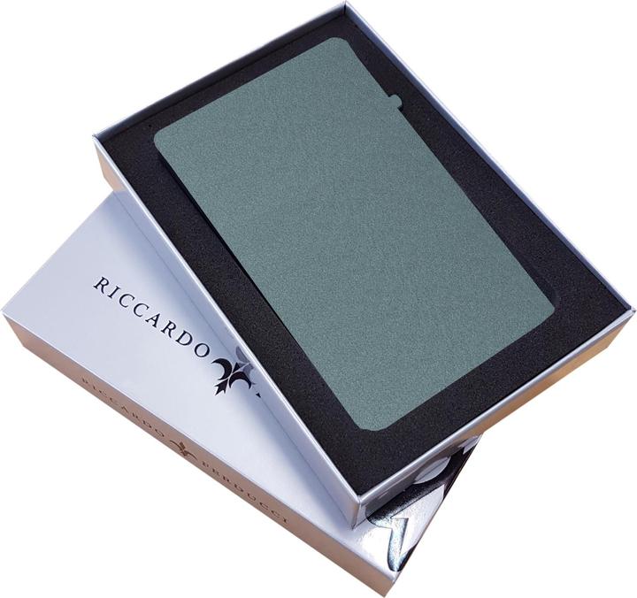 Image du produit Riccardo Ferducci Étui pour cartes de crédit, portefeuille, portefeuille slim, RFID, mini portefeuille