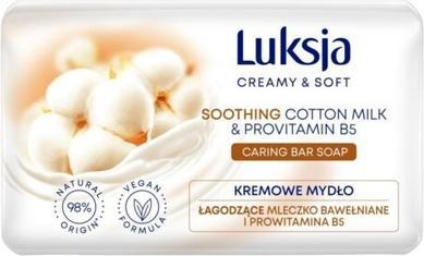 Luksja Luxja Cremig-weiche beruhigende Baumwollmilch-Barseife (Handseife Nachfüllpackung)