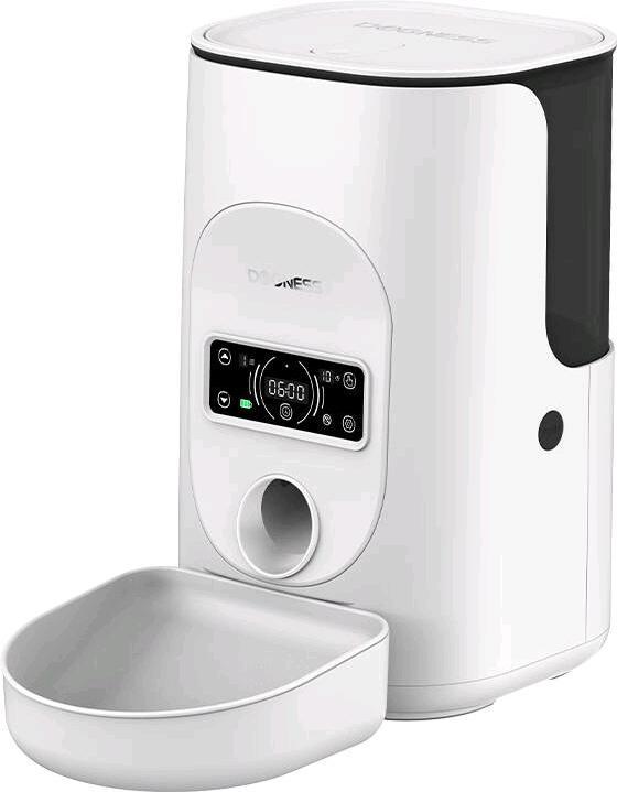Dogness F17 Distributore intelligente di cibo da 4L con contenitore in plastica (bianco) (4 l)