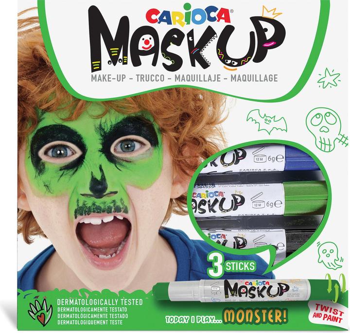 Carioca Mack-Up Monsters Box 3 pieces, Green