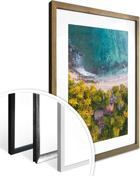 Immagine prodotto Trenddeko La vista dall'alto: La casa sul mare (30 x 40 cm)