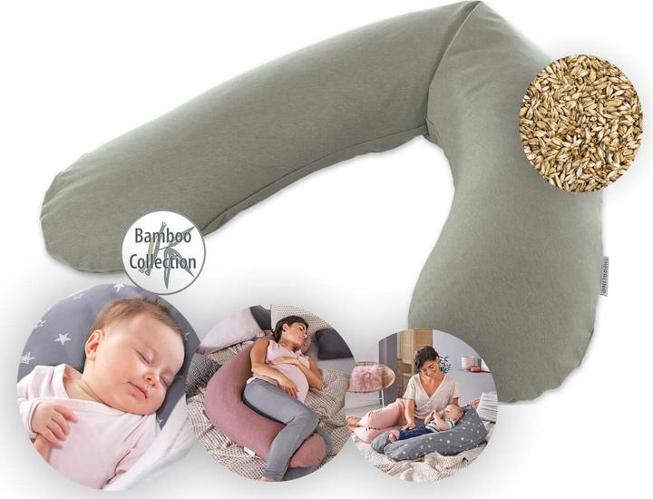 Actual product image Theraline Nursing Pillow "The Original" with Spelt Filling incl. Cover 190 cm (190 cm)