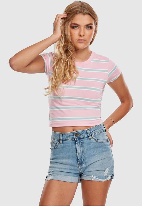 Image du produit Urban Classics Ladies Stripe Cropped Tee (XL)