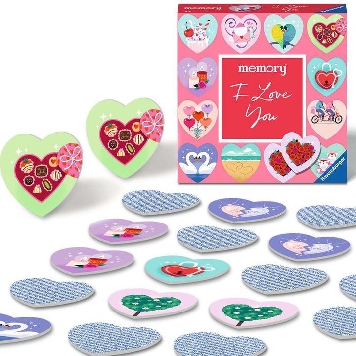 Image du produit Ravensburger moments memory® I love you - 22398 - Jeux Classiques - 24 en forme de coeur (Allemand)