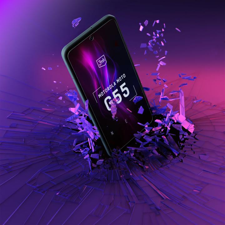 Produktbild 3MK FlexibleGlass pro Motorola Moto G55 5G (5903108610315) (1 Stück, Motorola Moto C)