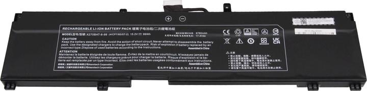 Actual product image Clevo 6-87-X270S-92B01 (8 Cells, 6780 mAh)