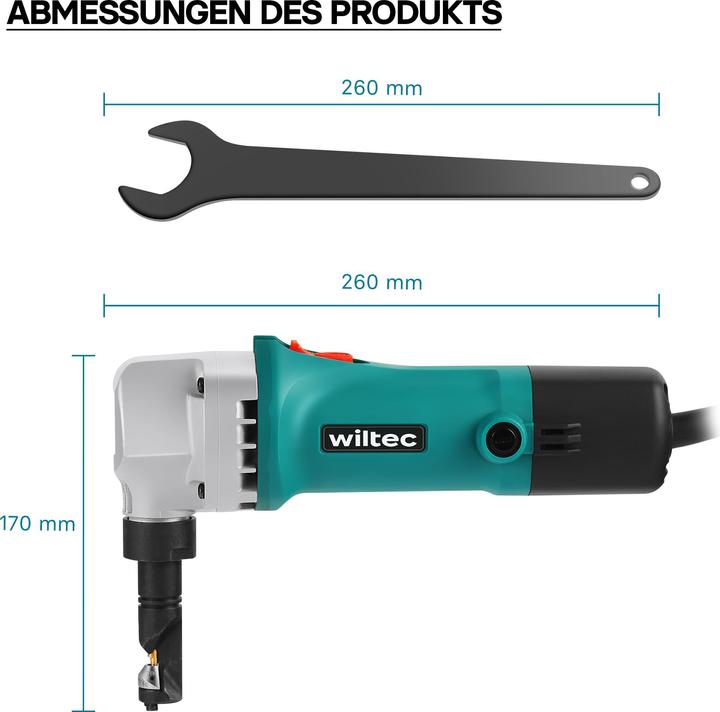 Wiltec Blechknabber (2500 mm)