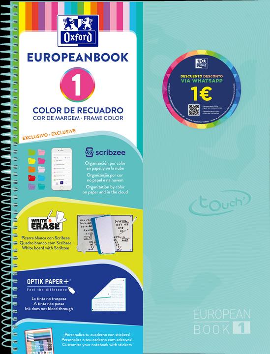 Actual product image Oxford European Book (A4+, Checked, Hardcover)