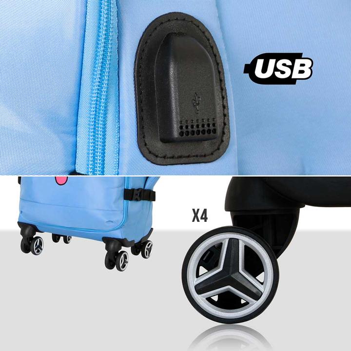 Immagine prodotto Karactermania 4-Wheel Cabin Suitcase Face