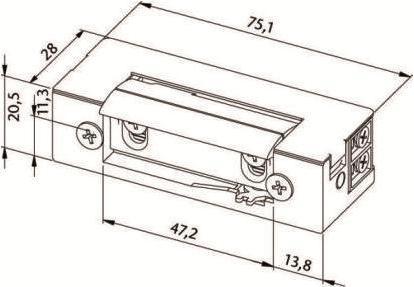 Produktbild Abus ET80 Elektrischer Türöffner (Glastür, Indoor)