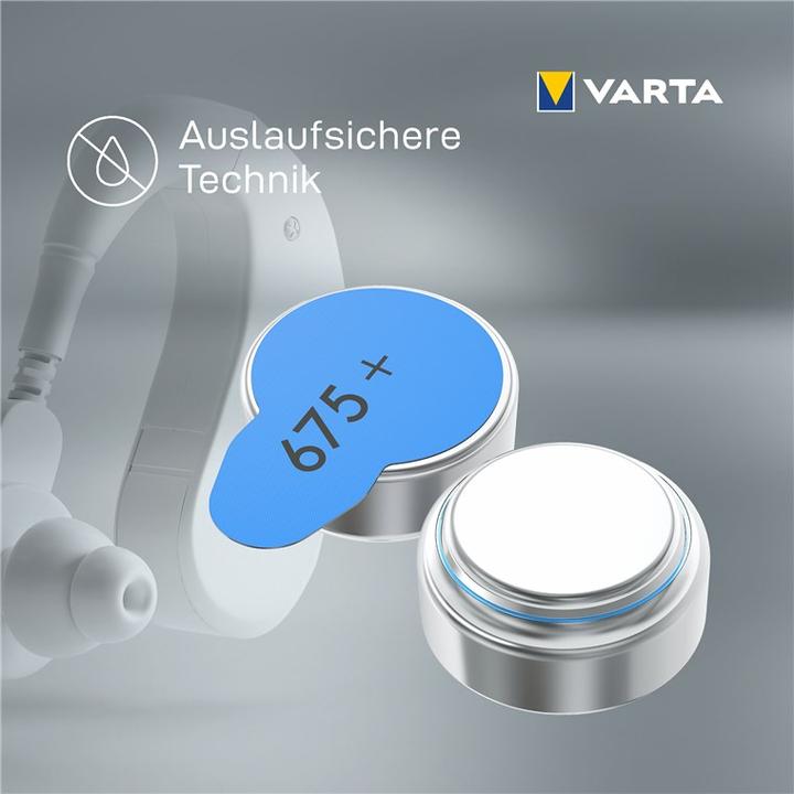 Productafbeelding Varta Hoortoestelbatterijen type 675 1,45V (6-pack) (6 Pcs., 675, 640 mAh)