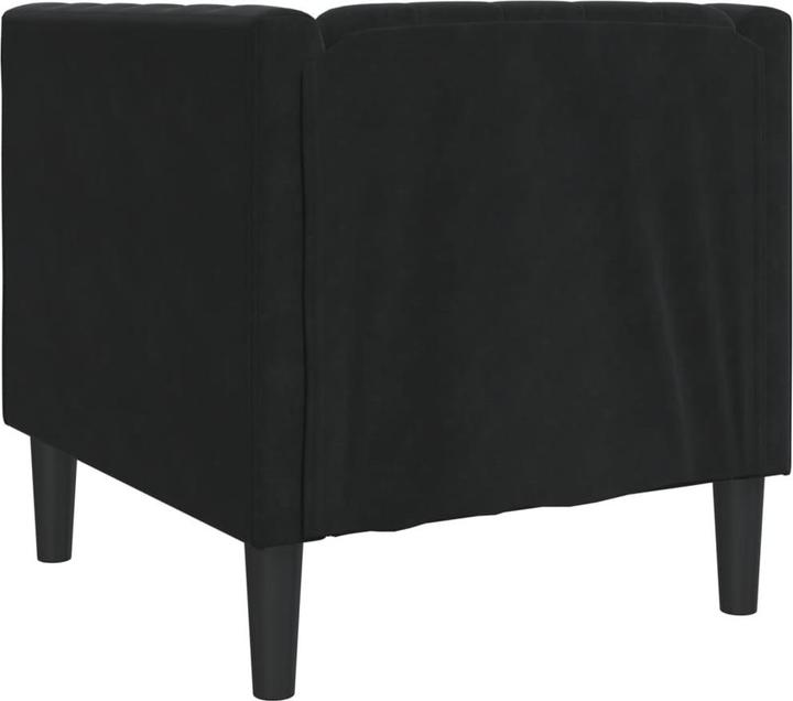 Produktbild VidaXL Chesterfield Sessel Loungesessel Clubsessel Sofa Polstersessel Schwarz