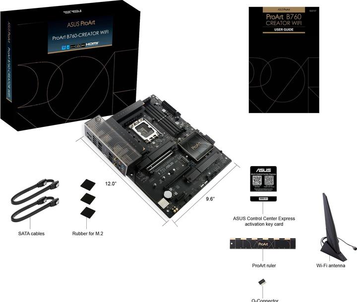 Image du produit ASUS ProArt B760-CREATOR WIFI (LGA 1700, Intel B760, ATX)