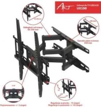 Produktbild ART UX150 (Wand, 60", 45 kg)