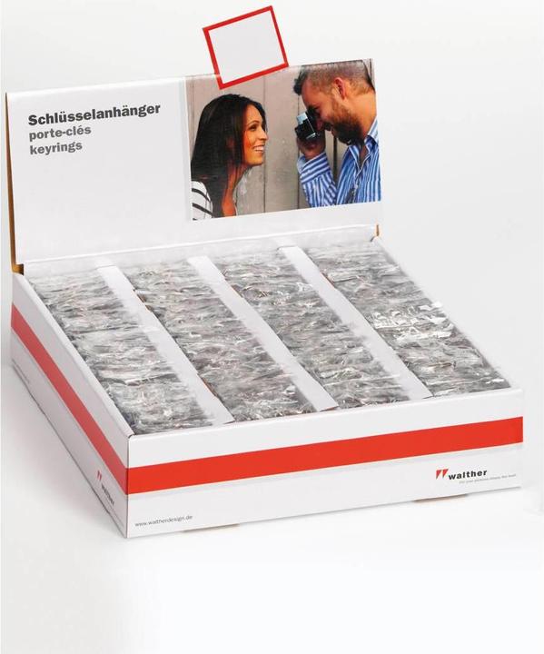 Produktbild Walther 1x100 Schlüsselanhänger Acryl 3,5x4,5 im Display MR192