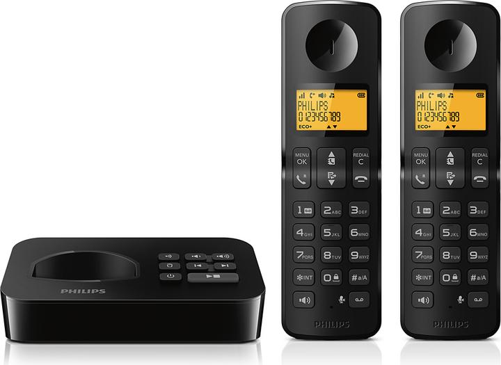 Actual product image Philips D2652B/01 Cordless telephone with answering machine