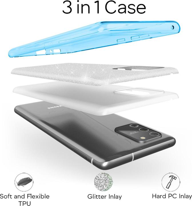Actual product image Nalia Glitter cover (Samsung Galaxy S10 Lite)