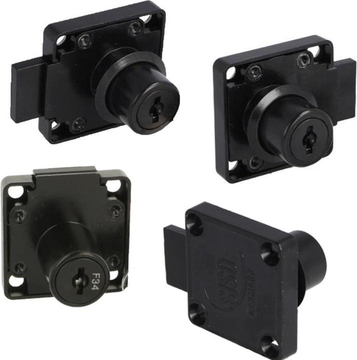 Actual product image Siso Riegelschloss versch., rechts, schwarz