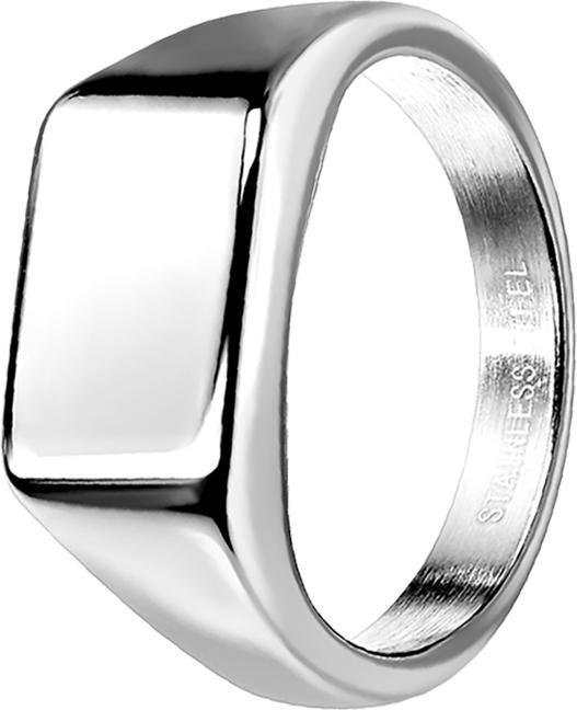 Star Piercing Ring silber Quadrat flach (Chirurgenstahl 316L, ohne Messing)